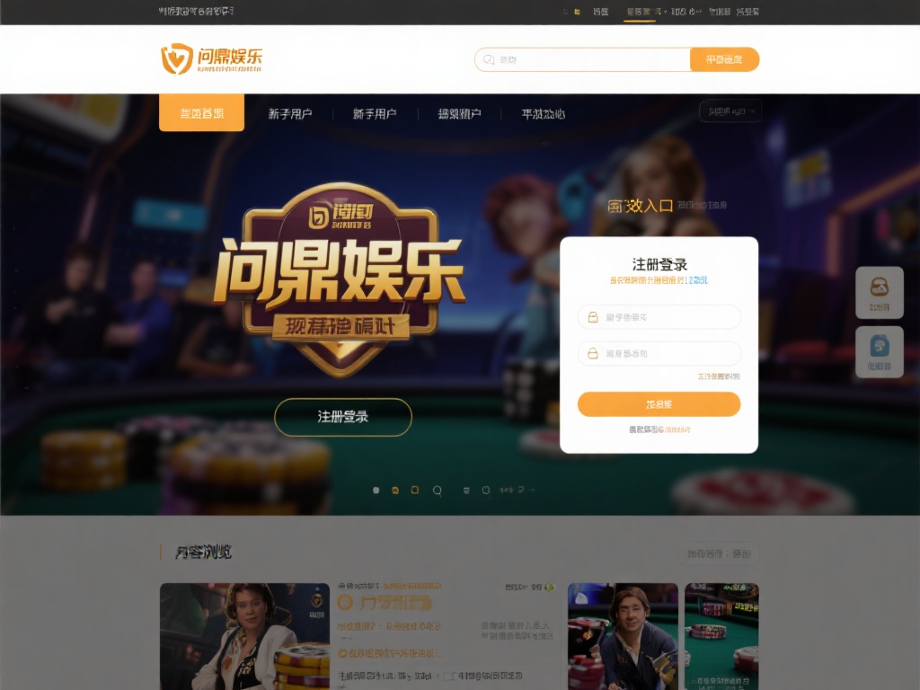 问鼎娱乐进去界面:畅享顶级娱乐体验的入口 (问鼎娱乐进去界面:开启顶级娱乐体验的专属入口) 一个优秀的娱乐平台,首先需要一个直观且高效的入口界